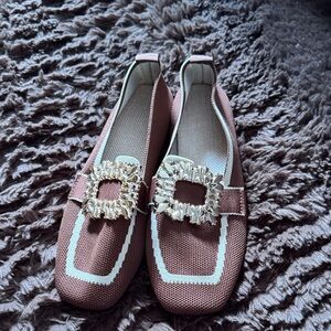Elegant Brown Loafers with Buckle Embellishment